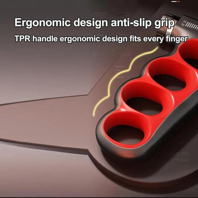 KipFit Adjustable 5-100KG Hand Grip Strengthener with Counter (RED) - Image 8