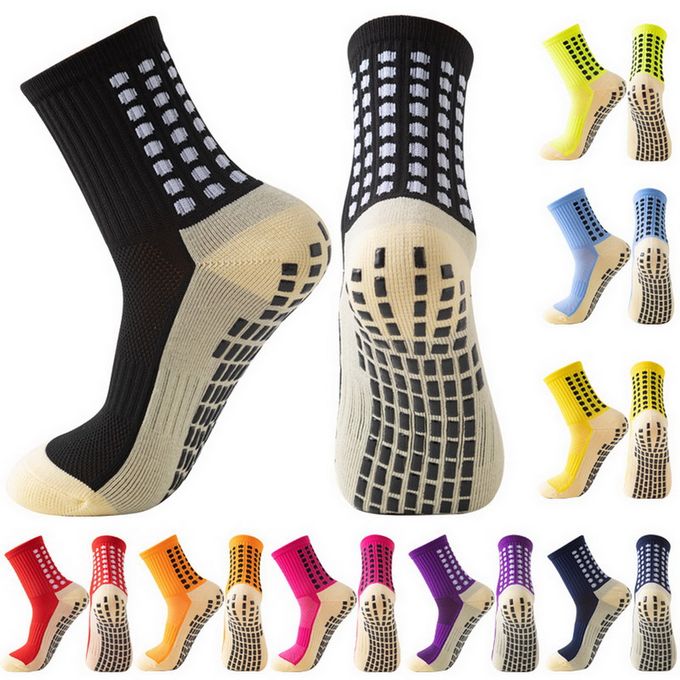 KipFit 10 Pairs Black Anti Slip Football Basketball Running Fitness Sports Grip Socks - Image 3